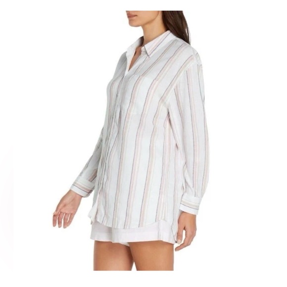 Gap Women's Linen Button-Down Top, XL - Picture 3 of 4